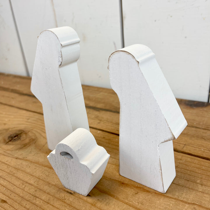 3 Piece Wooden Nativity Scene