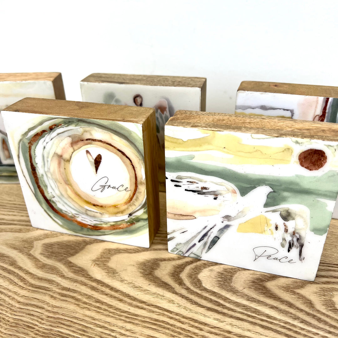 Watercolor Inspirational Blocks - 6 Styles