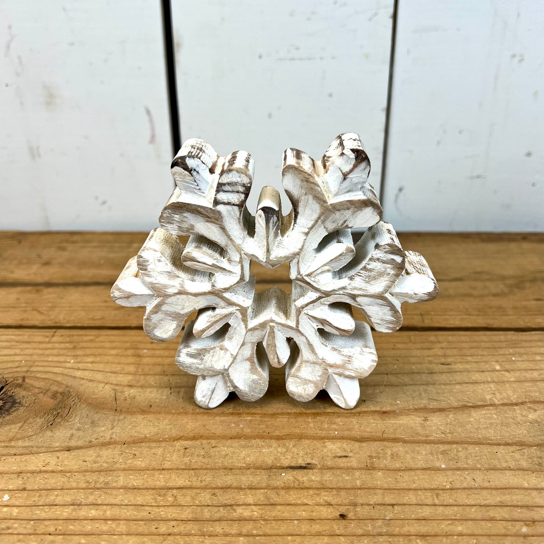 Wooden Distressed Snowflakes