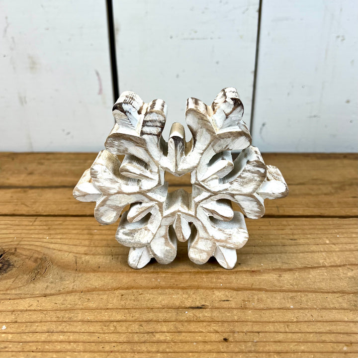 Wooden Distressed Snowflakes