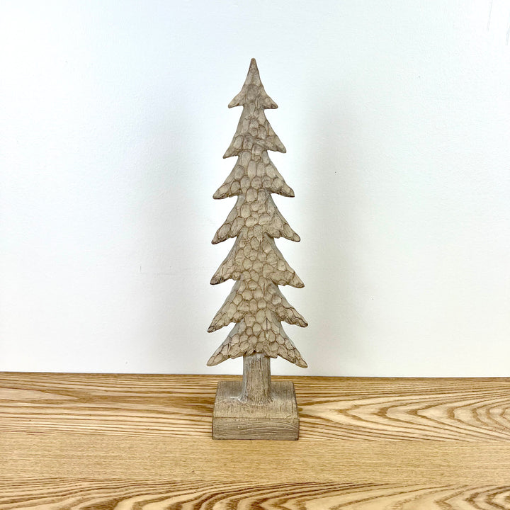 16" H Resin Holiday Trees - 3 Colors