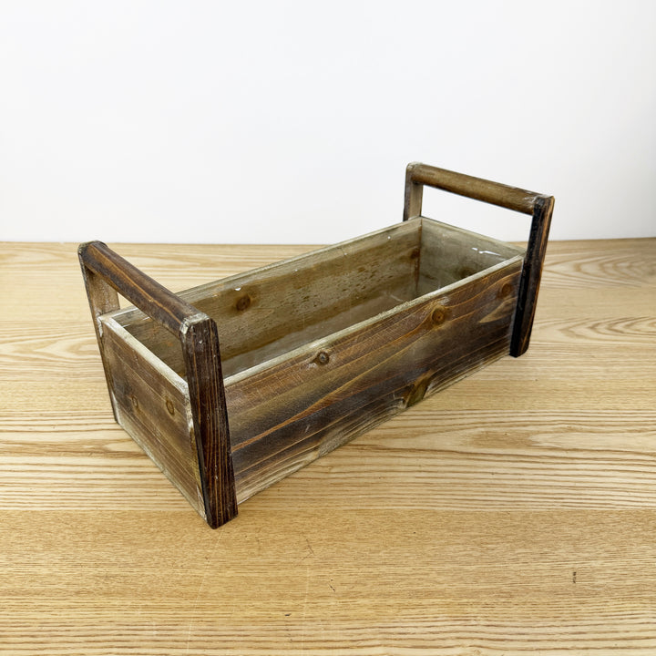 Wooden Ledge Planters, Available in 2 Sizes