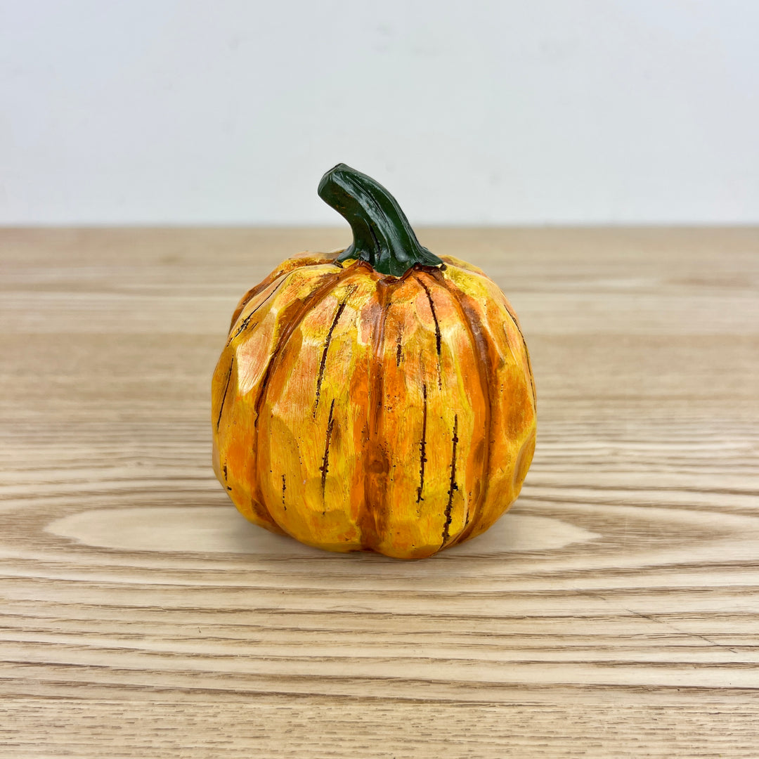 Carved Wood Look Pumpkins