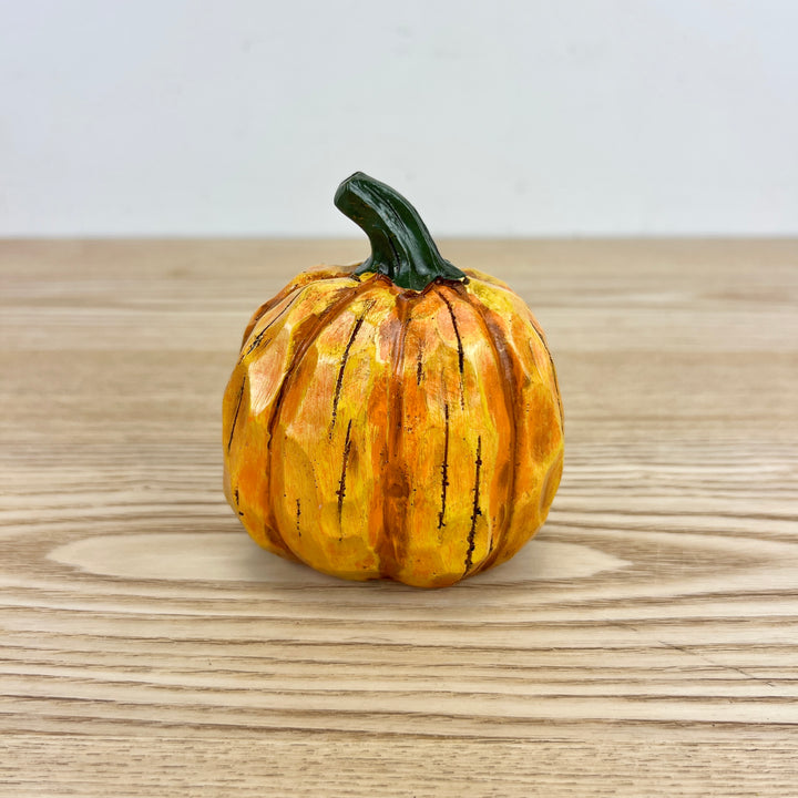 Carved Wood Look Pumpkins