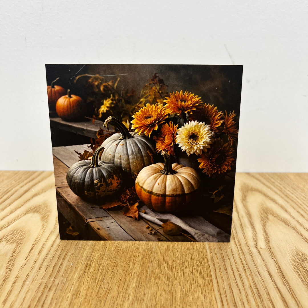 Pumpkin & Fall Wooden Blocks