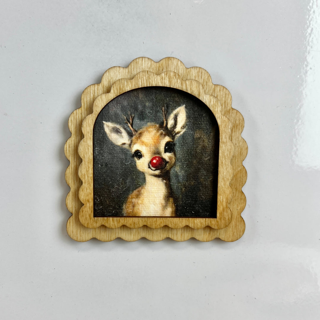 Vintage Style Winter Magnets