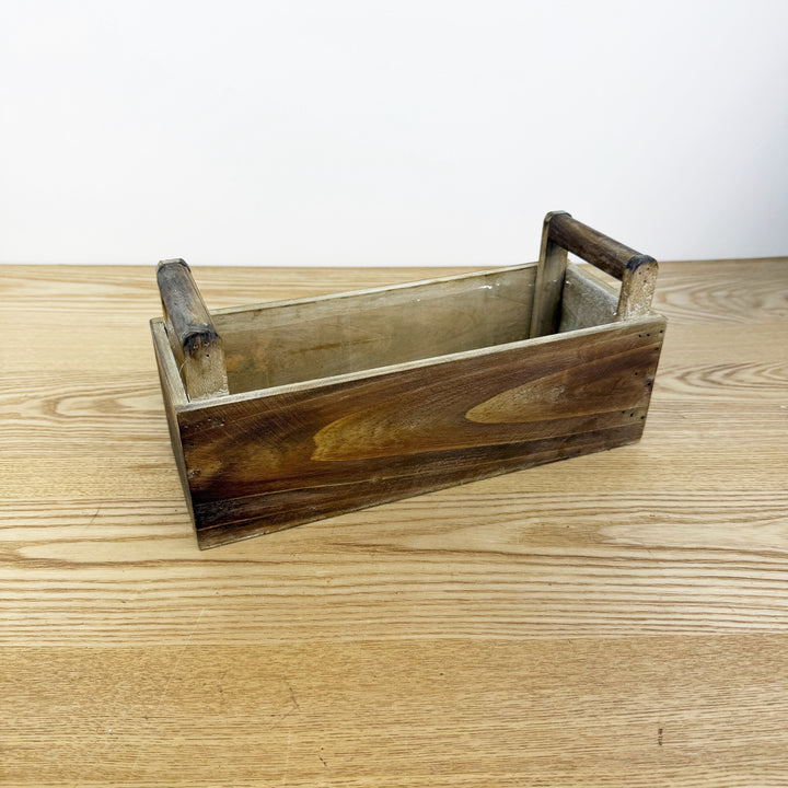 Wooden Ledge Planters, Available in 2 Sizes