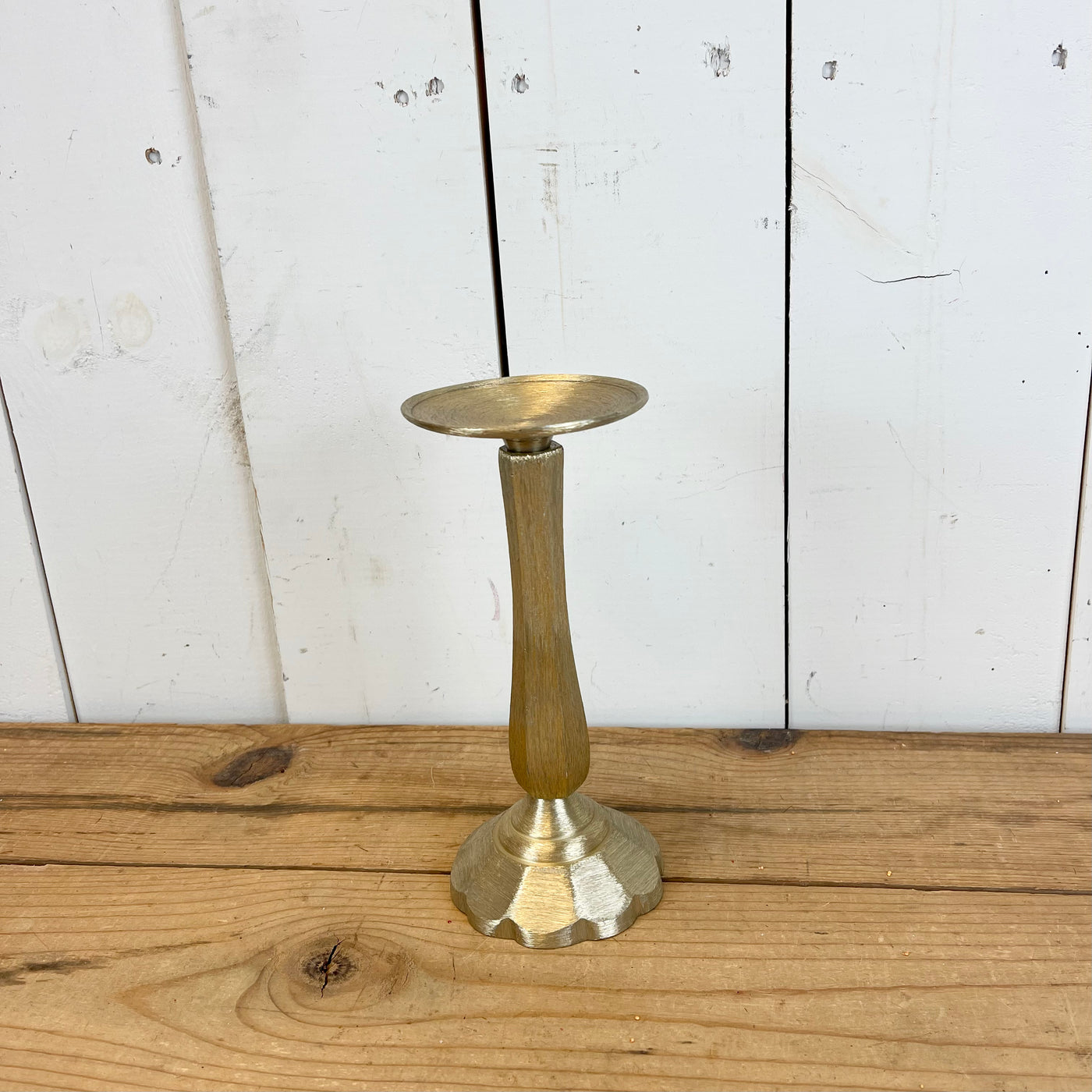 Brushed Gold Metal Candle Sticks