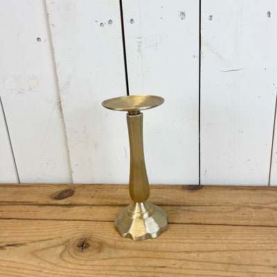 Brushed Gold Metal Candle Sticks