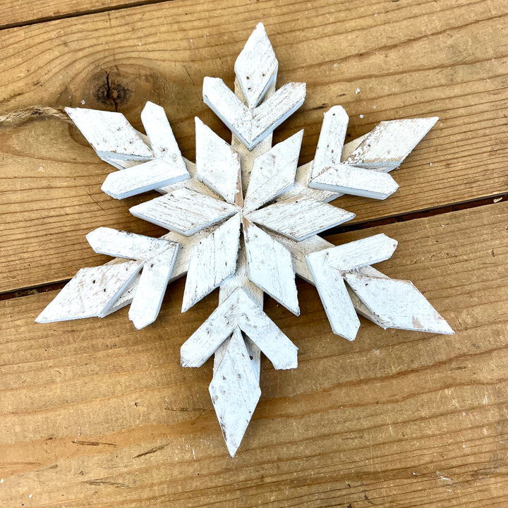 Wooden Snowflake Ornament