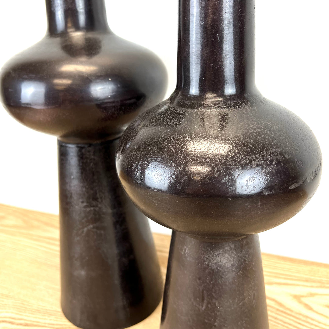 Set of 2 Modern Stoneware Vases