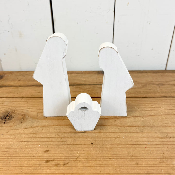 3 Piece Wooden Nativity Scene