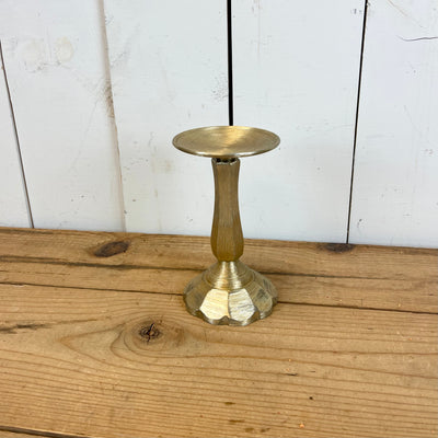 Brushed Gold Metal Candle Sticks