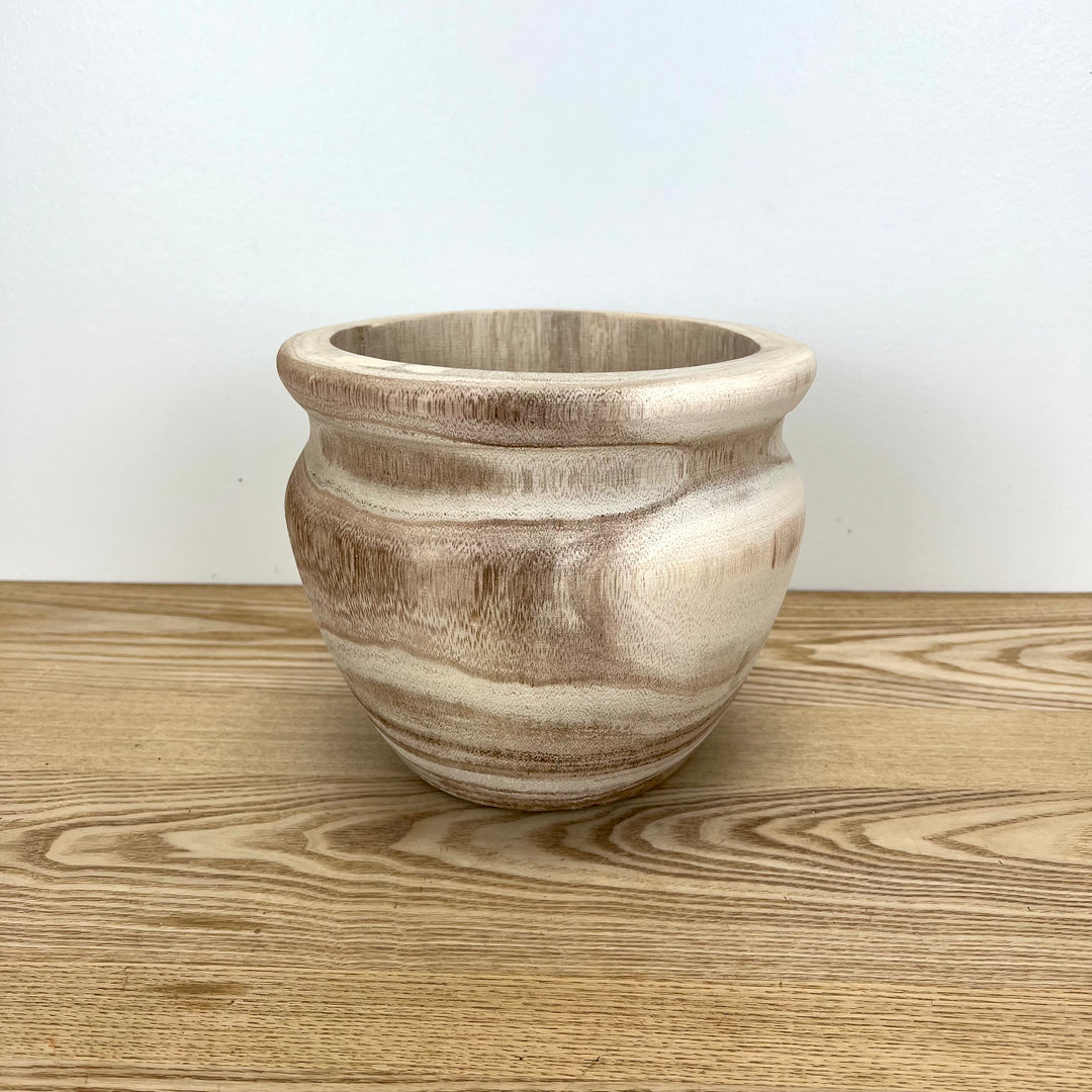 Paulownia Wood Pots - 2 Colors