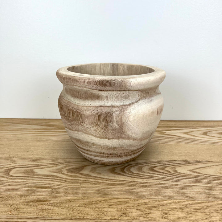 Paulownia Wood Pots - 2 Colors
