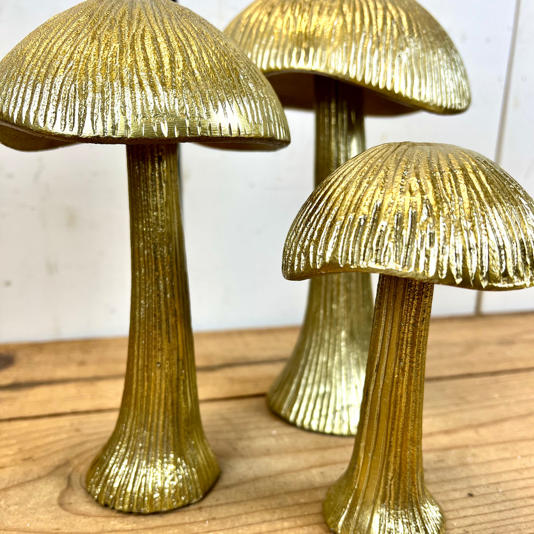 Metal Gold Mushrooms