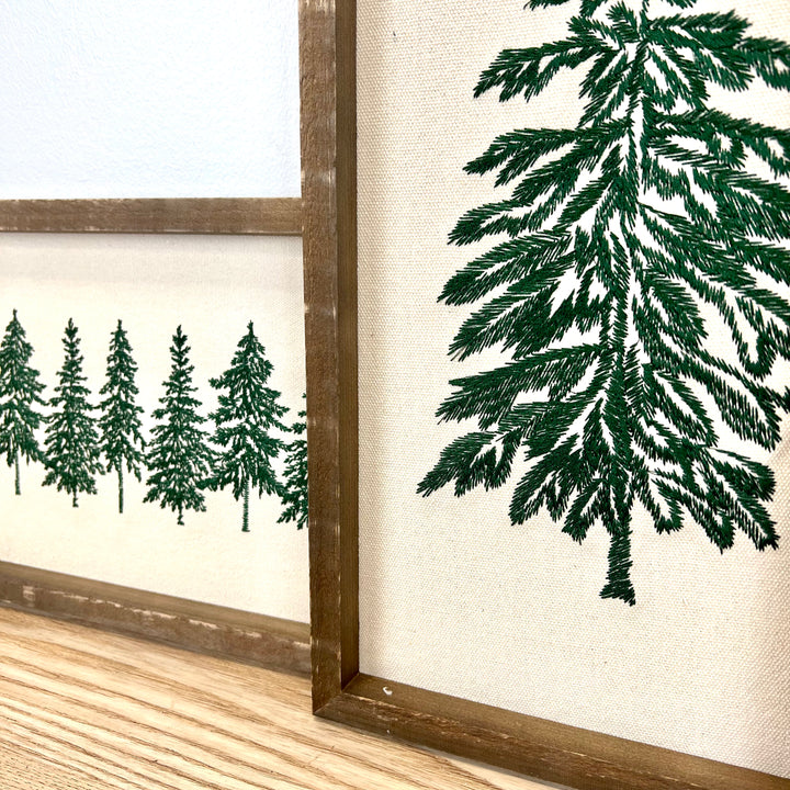 Embroidered Tree Wall Decor - 3 Styles
