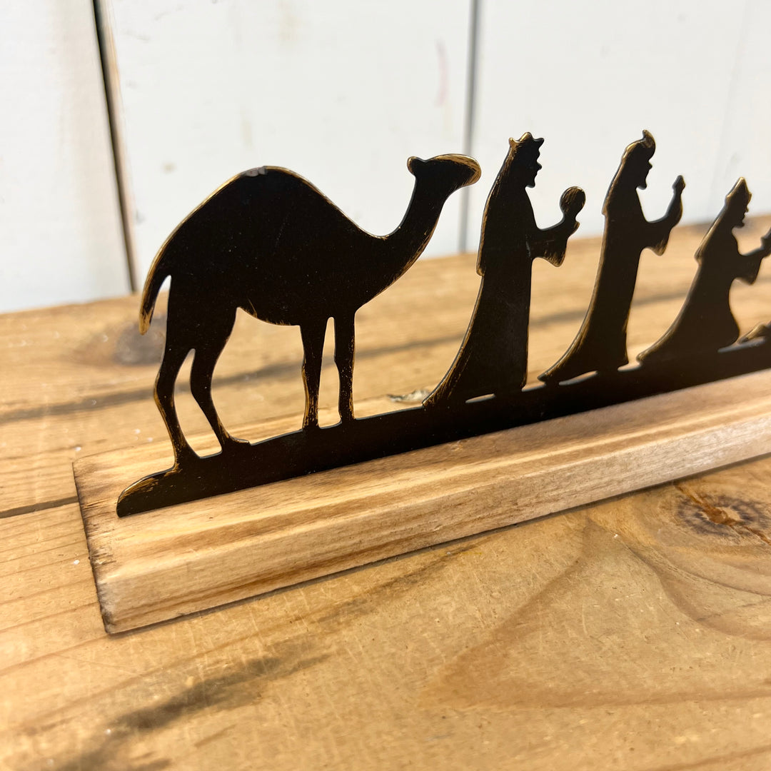 Silhouette Nativity Manger Scene