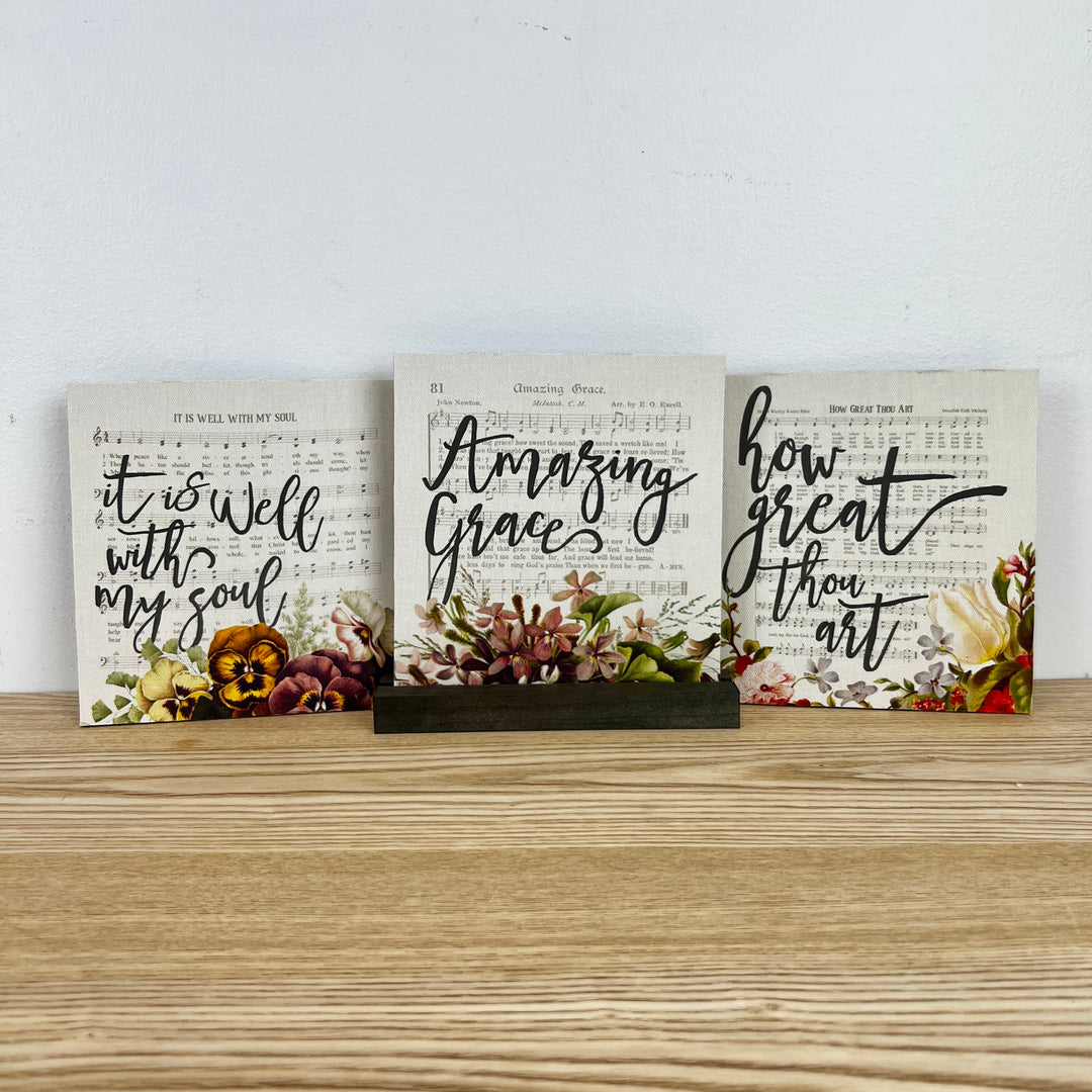 7x7” Hymnal Canvases