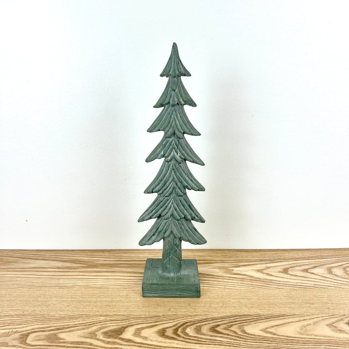 16" H Resin Holiday Trees - 3 Colors