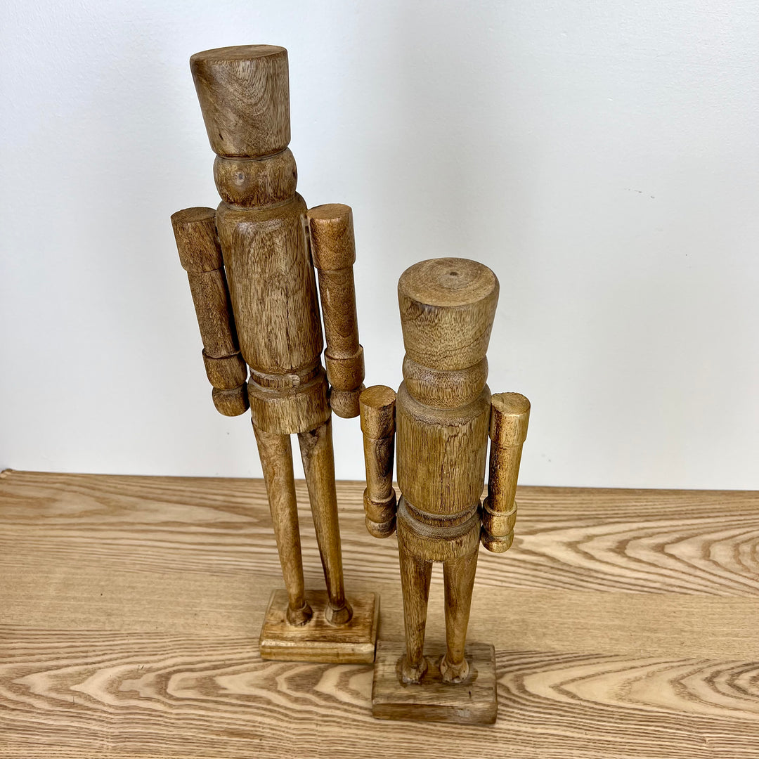 Carved Wood Nutcracker - 2 Sizes