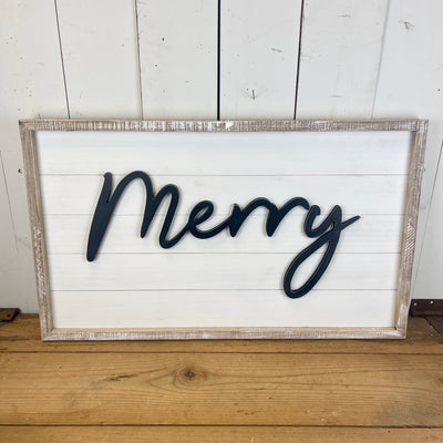 Welcome to our Chaos/Merry Reversible Sign