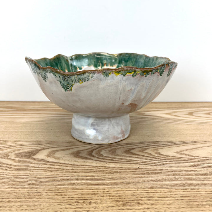 Stoneware Footed Bowl