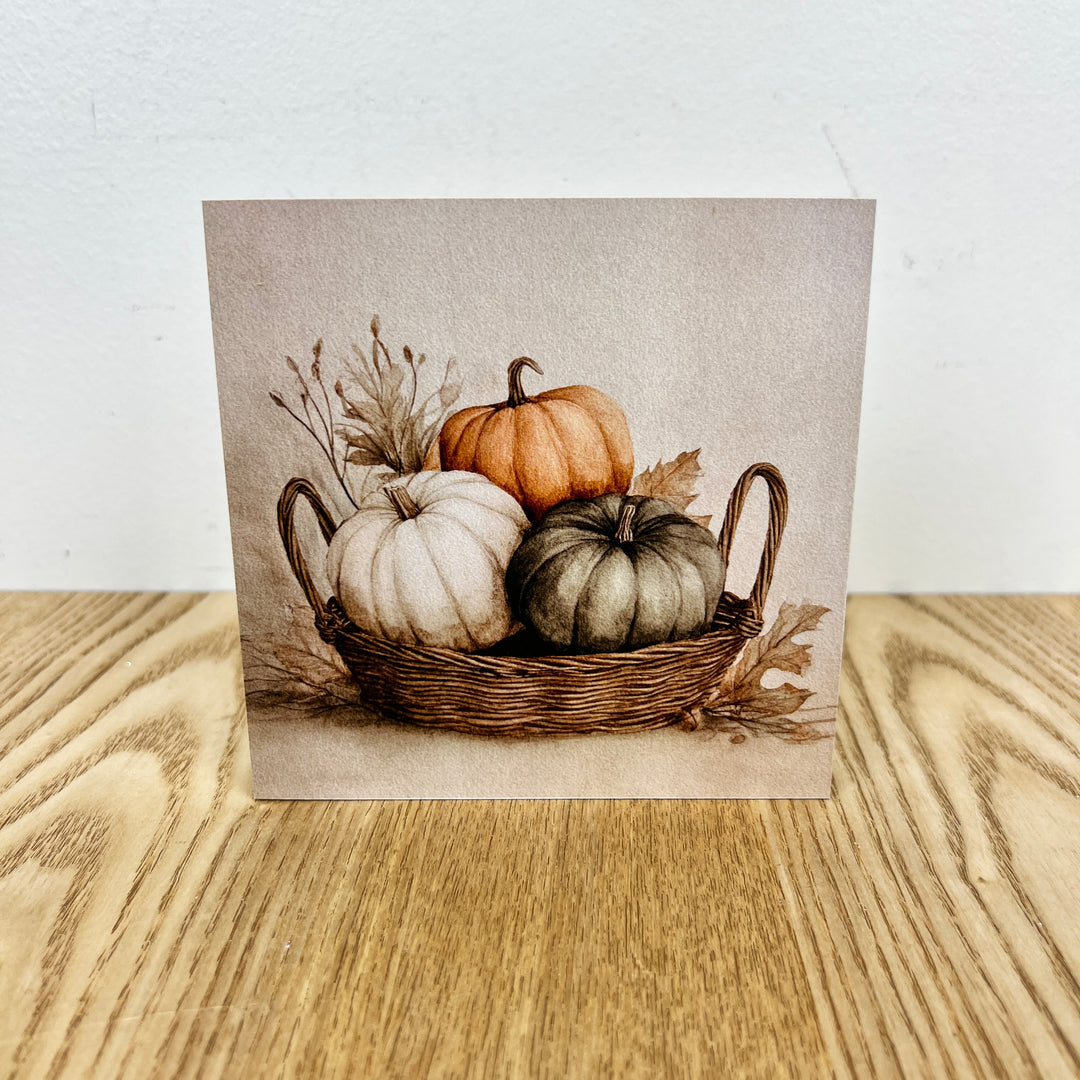 Pumpkin & Fall Wooden Blocks