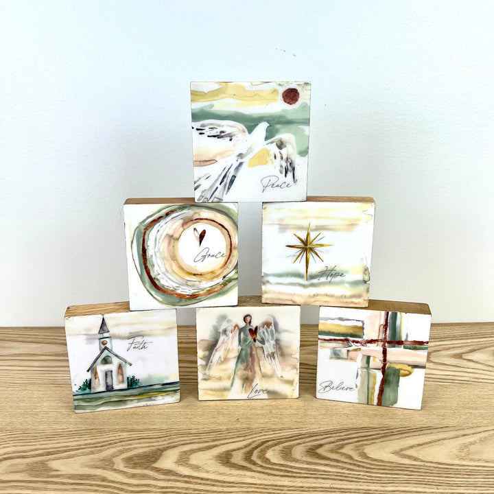 Watercolor Inspirational Blocks - 6 Styles