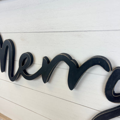 Welcome to our Chaos/Merry Reversible Sign