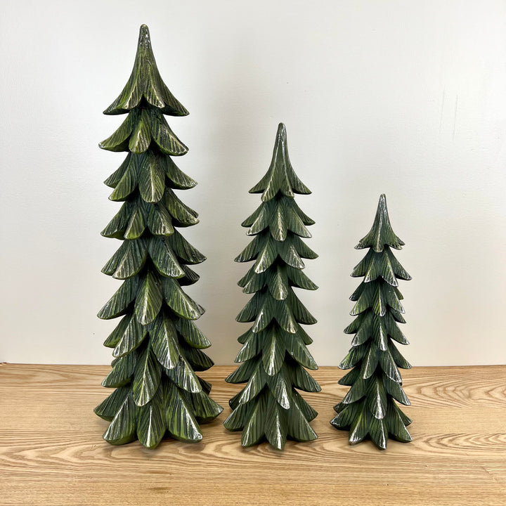 Green Resin Trees - 3 Sizes