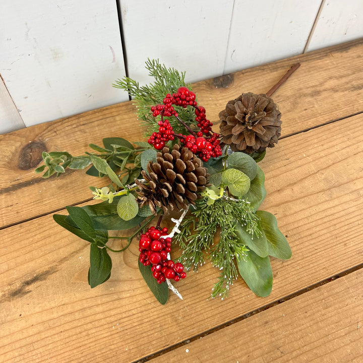 Mixed Eucalyptus and Red Berry Stem