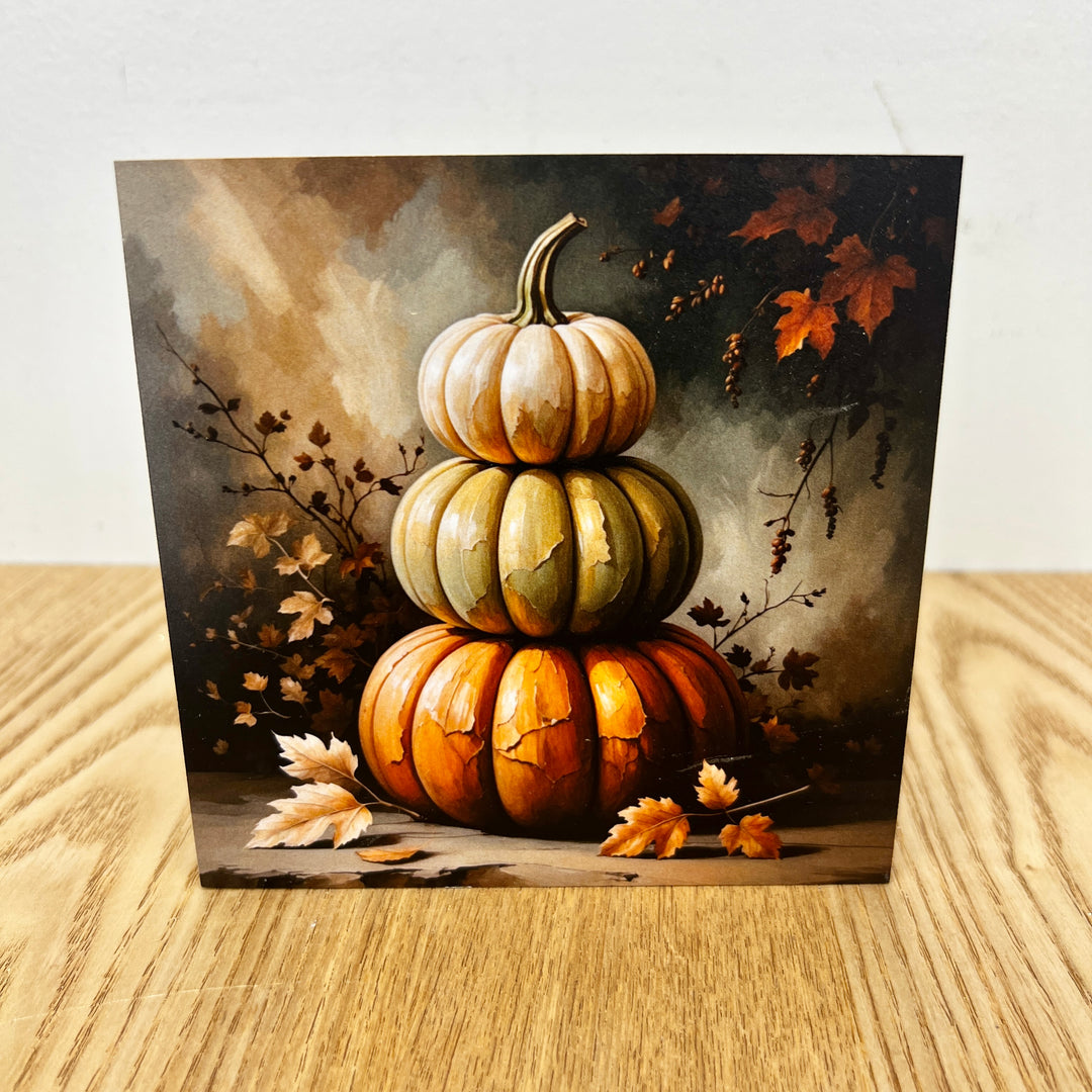 Pumpkin & Fall Wooden Blocks