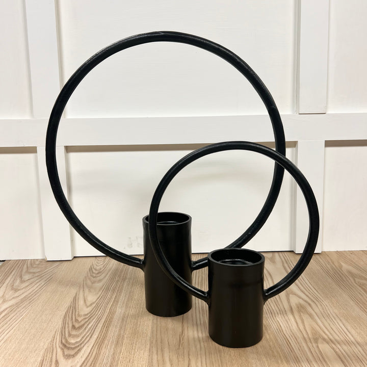 Metal Candle Holders - Set of 2