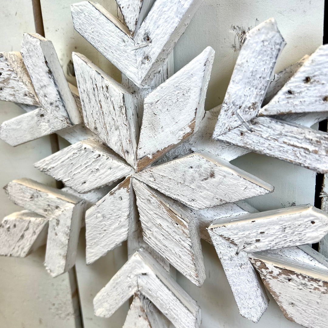 Wooden Snowflake Ornament