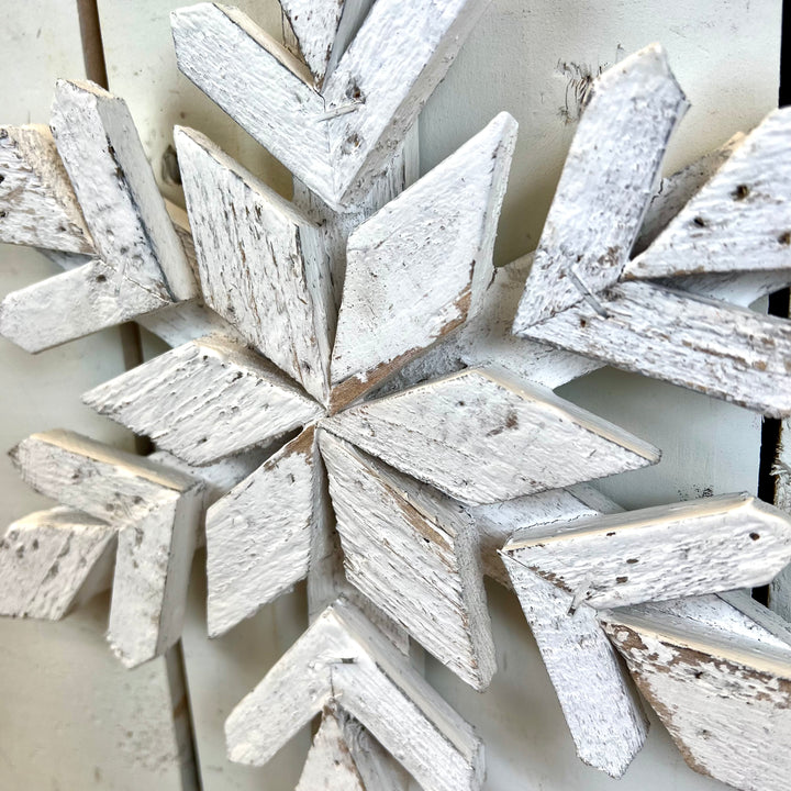 Wooden Snowflake Ornament