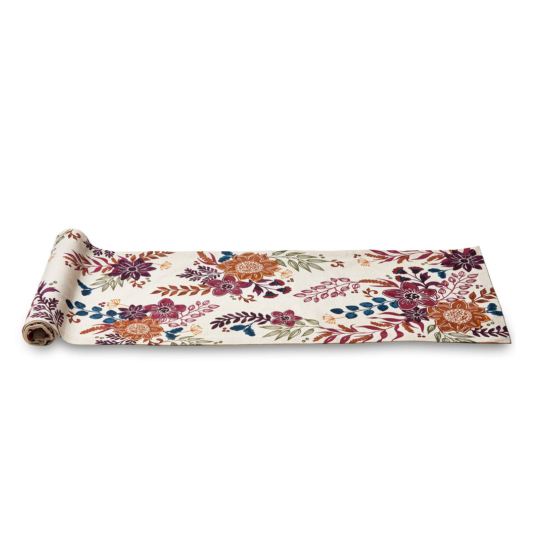 Autumn Bloom Table Runner, 90" long