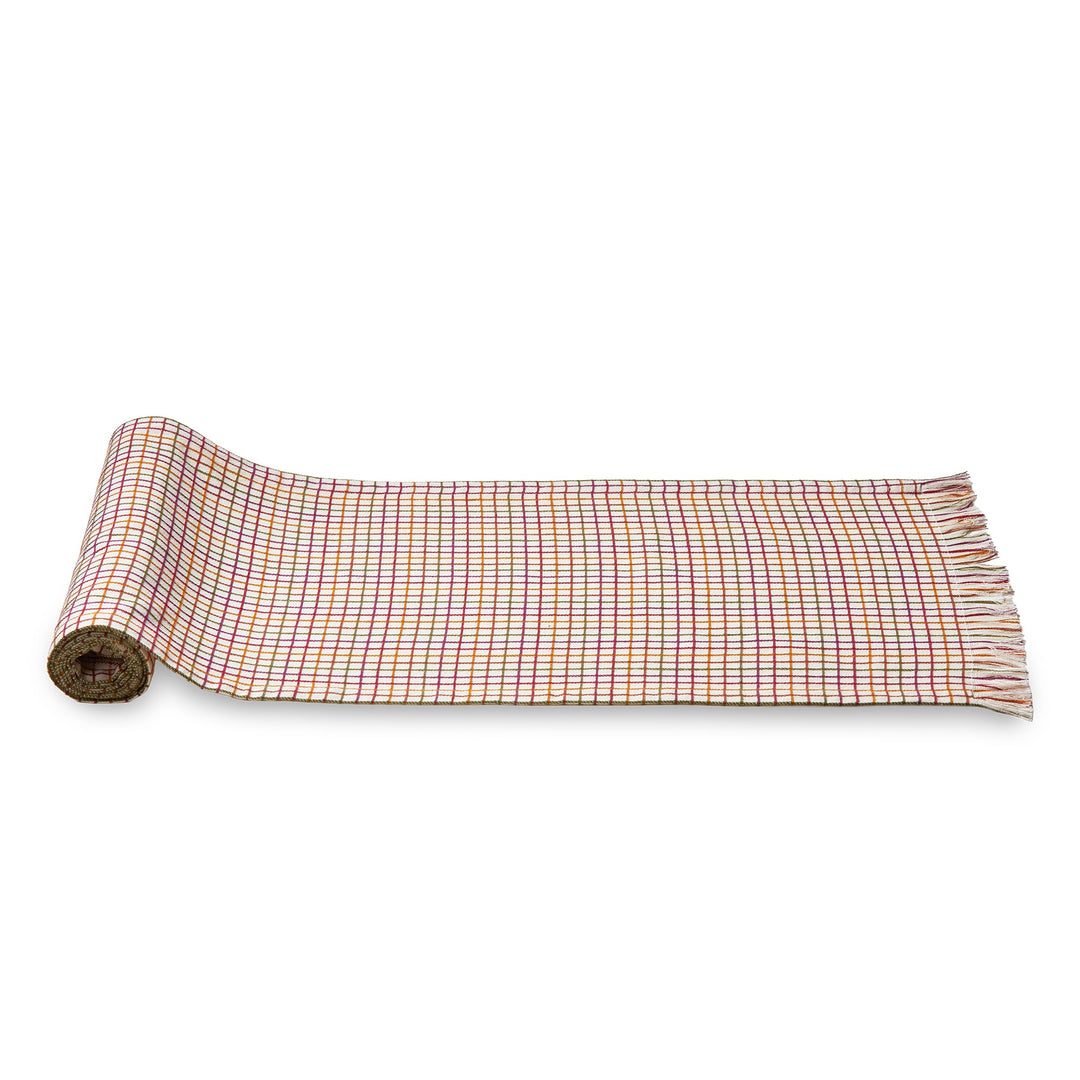 Autumn Window Pane Table Runner, 90" long