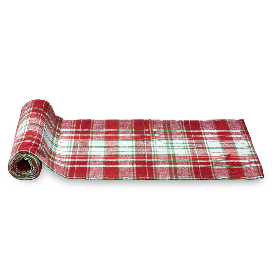 Winter Plaid Table Runner, 90" long