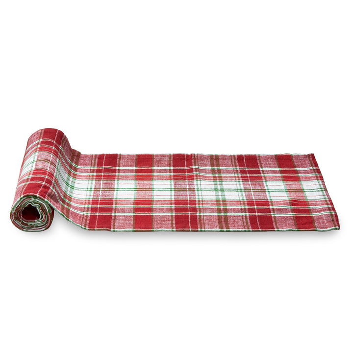 Winter Plaid Table Runner, 90" long