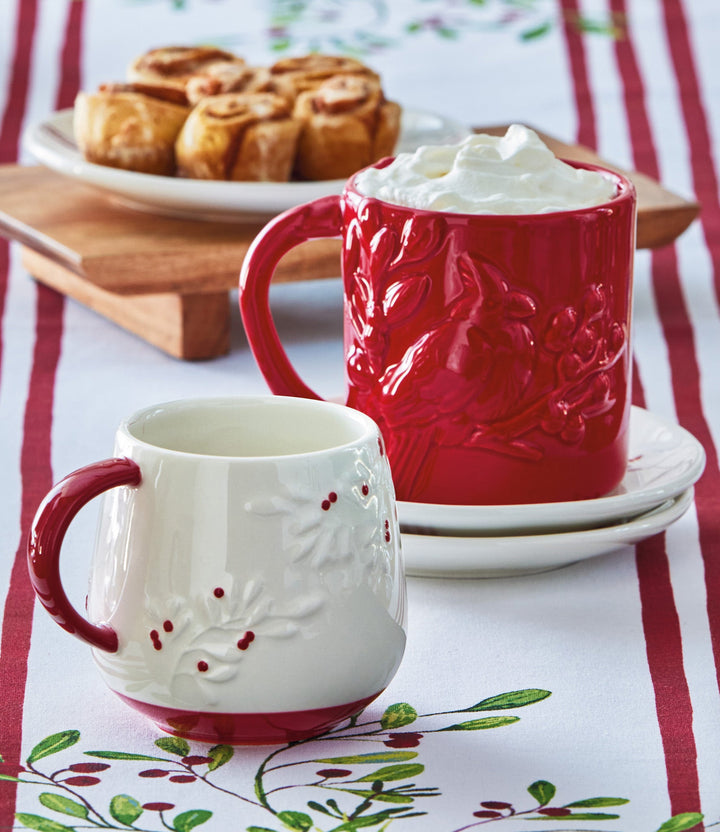 Winter Snow Botanical Mug