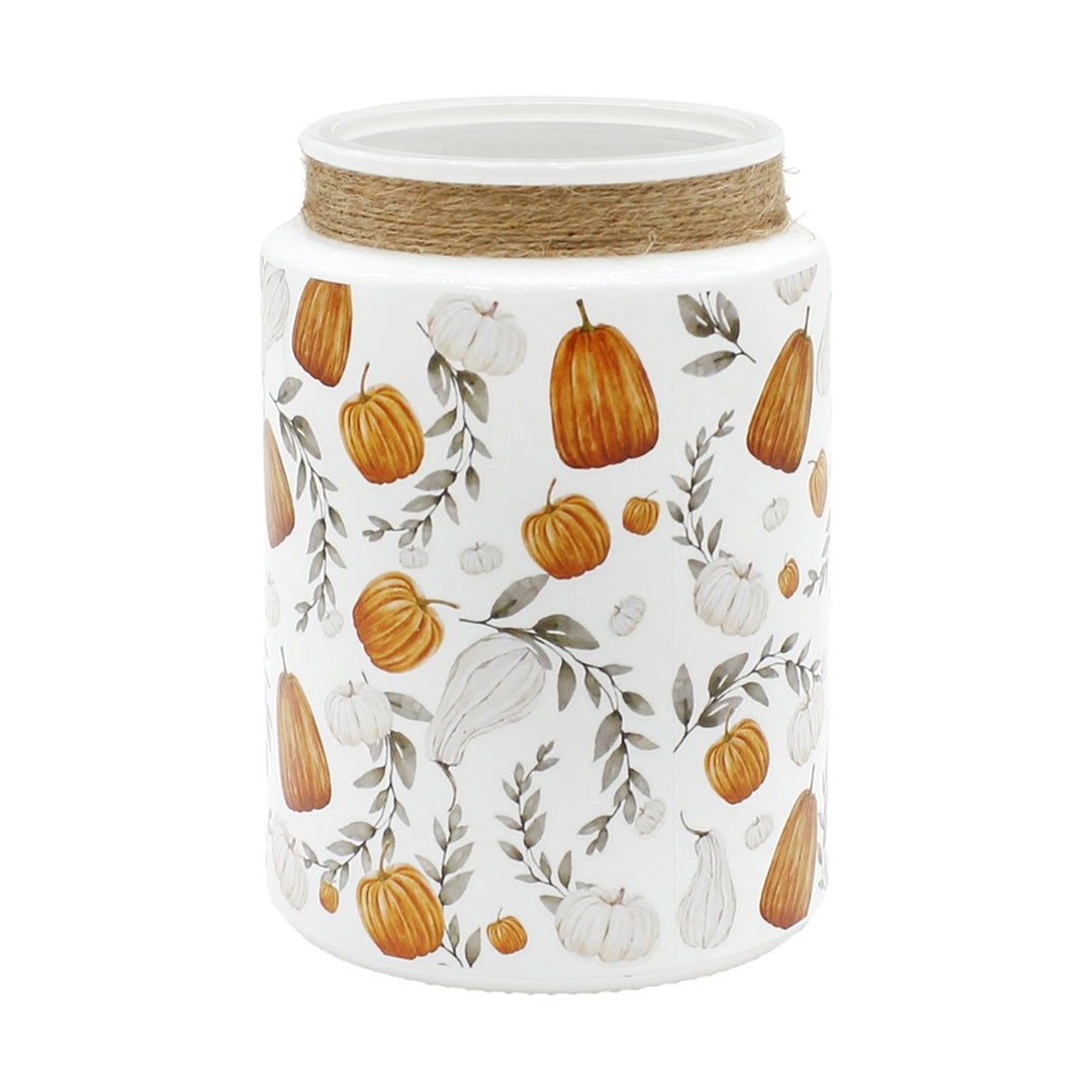 Pumpkin Patch Glass Jar