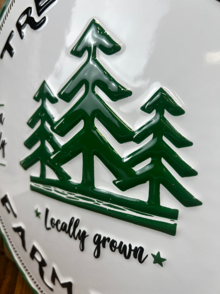 Metal Holiday Sign