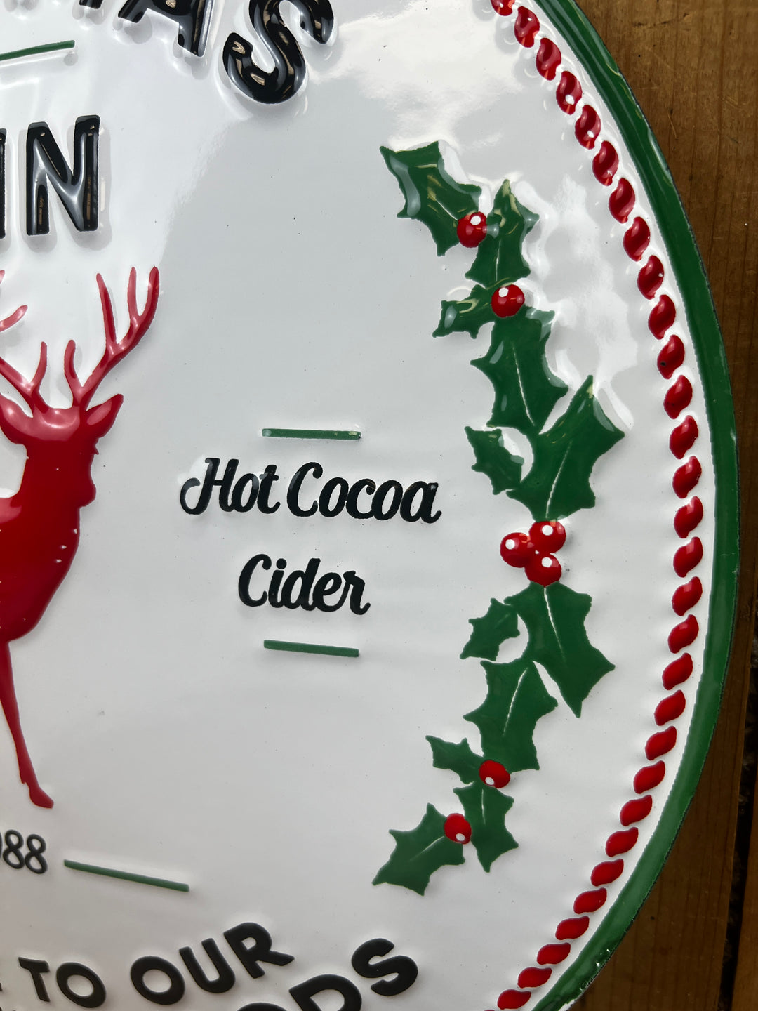 Metal Holiday Sign