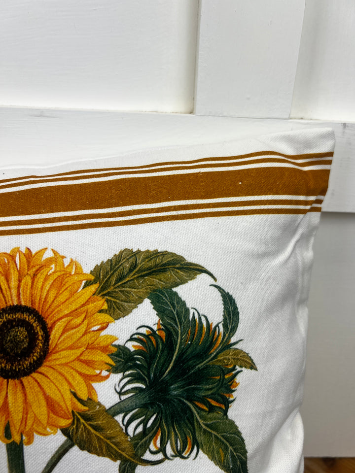 Autumn Flower Market Lumbar Pillow