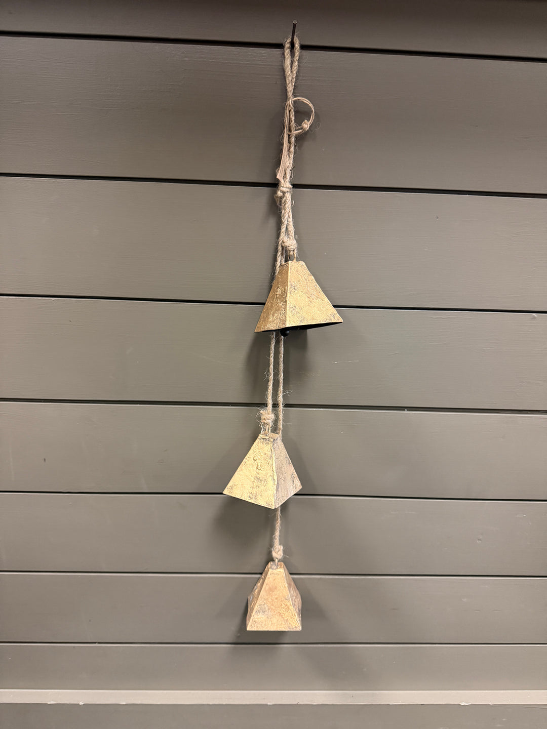 Pyramid Temple Bells & Jute Rope Swag