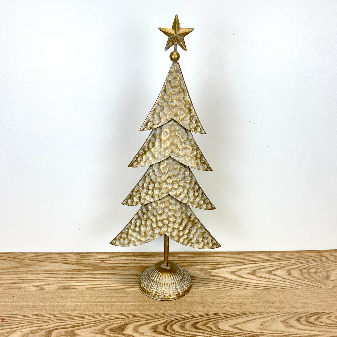 Gold Metal Tree Figurine - 3 Sizes