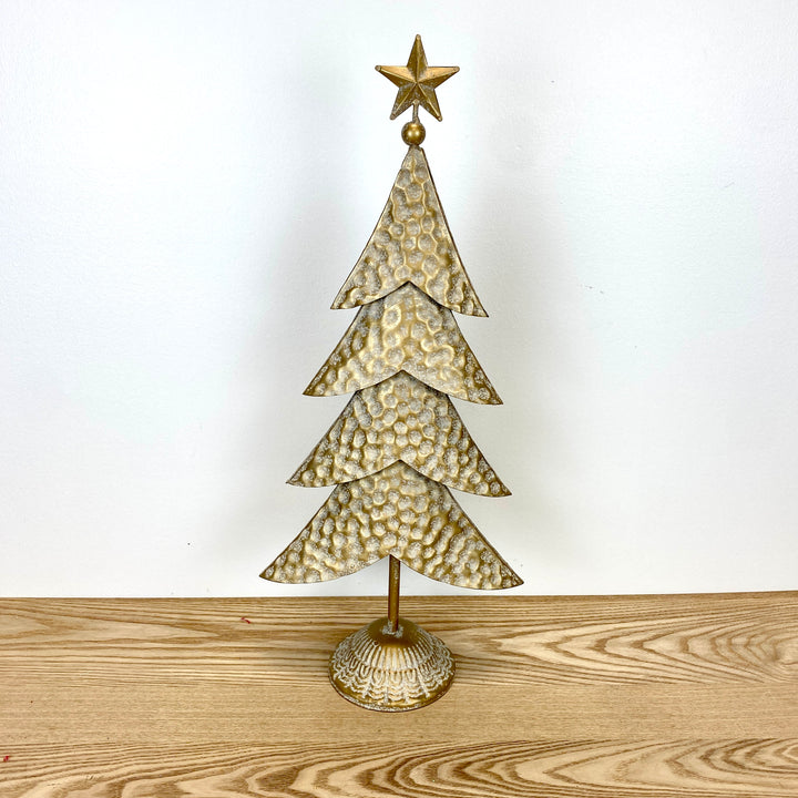 Gold Metal Tree Figurine - 3 Sizes