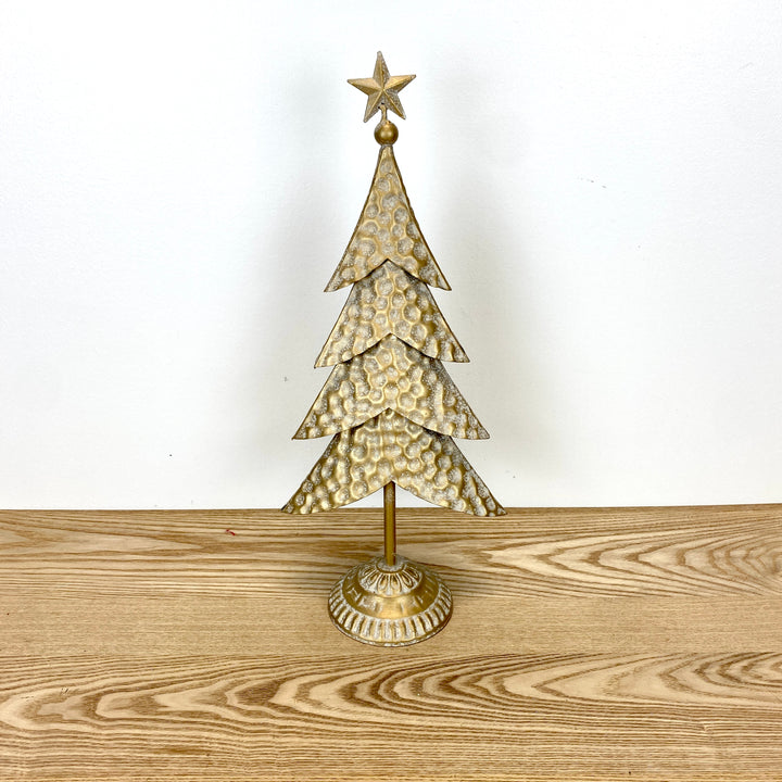 Gold Metal Tree Figurine - 3 Sizes