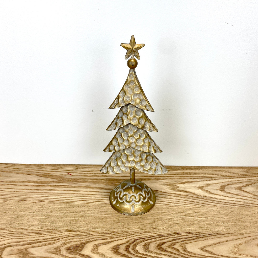 Gold Metal Tree Figurine - 3 Sizes